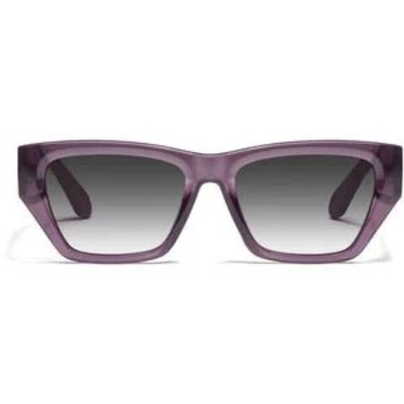 Quay Australia No Apologies 40mm Gradient Square Amethyst Sunglasses - Picture 1 of 2